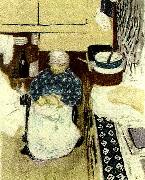 Edouard Vuillard kokerskan oil on canvas